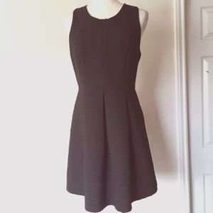 Navy fit & flare dress